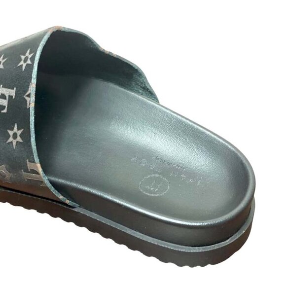 Caviar Black Logo Italian Maxi Sandal main image 6